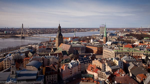 Vistas de Riga desde la Torre de San Pedro
