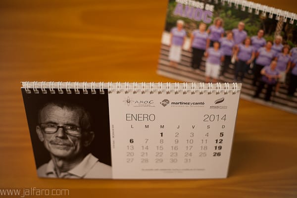 Calendario Rostros de ANOC 2014 - Novelda